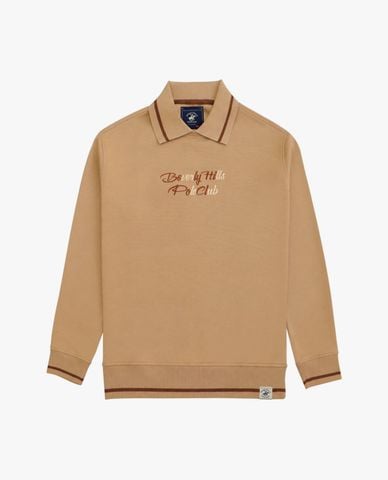  BEVERLY HILLS POLO CLUB - Áo sweatshirt nam tay dài thêu logo 