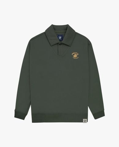  BEVERLY HILLS POLO CLUB - Áo sweatshirt nam tay dài thêu logo 