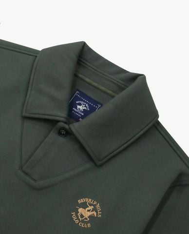  BEVERLY HILLS POLO CLUB - Áo sweatshirt nam tay dài thêu logo 
