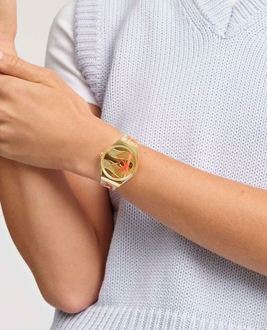  SWATCH - Đồng hồ unisex Golden Red Bamboo 38mm 