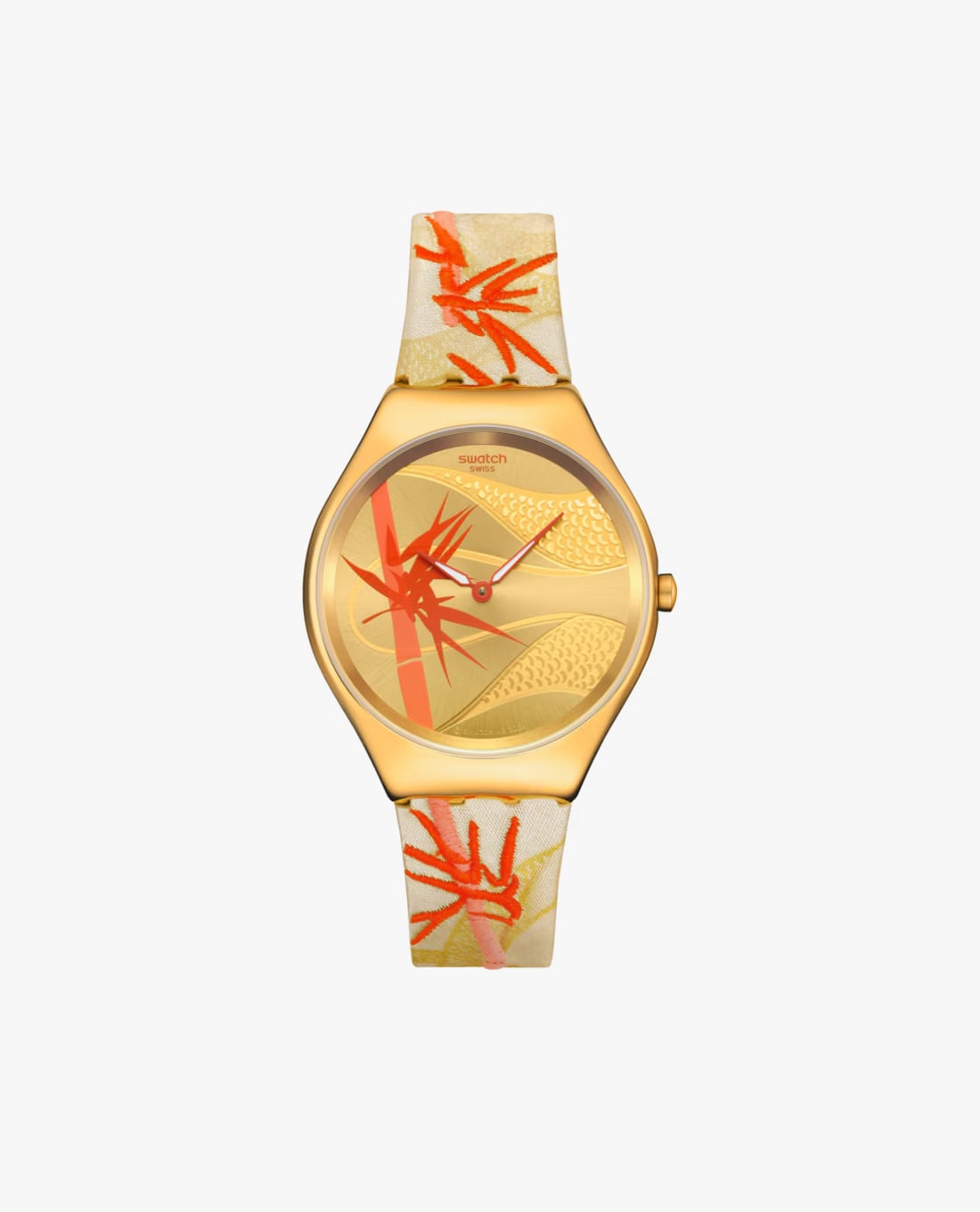 SWATCH - Đồng hồ unisex Golden Red Bamboo 38mm