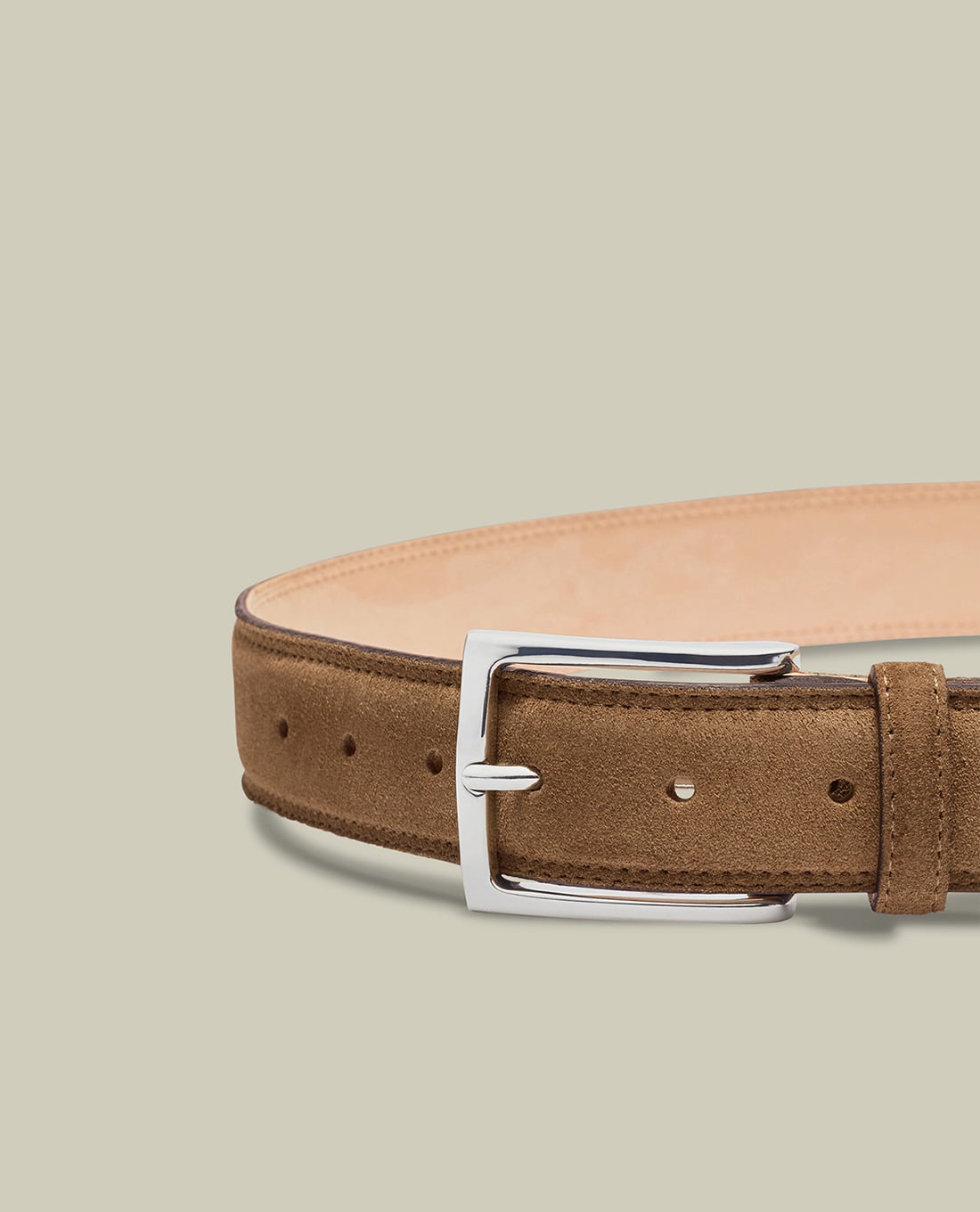 CHARLES TYRWHITT - Thắt lưng nam bản vừa Suede Leather