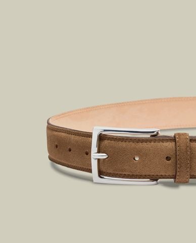  CHARLES TYRWHITT - Thắt lưng nam bản vừa Suede Leather 