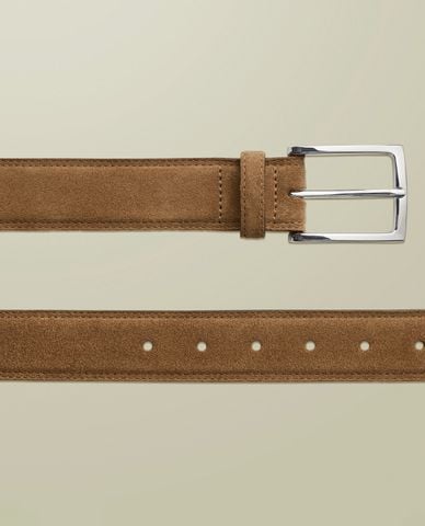  CHARLES TYRWHITT - Thắt lưng nam bản vừa Suede Leather 