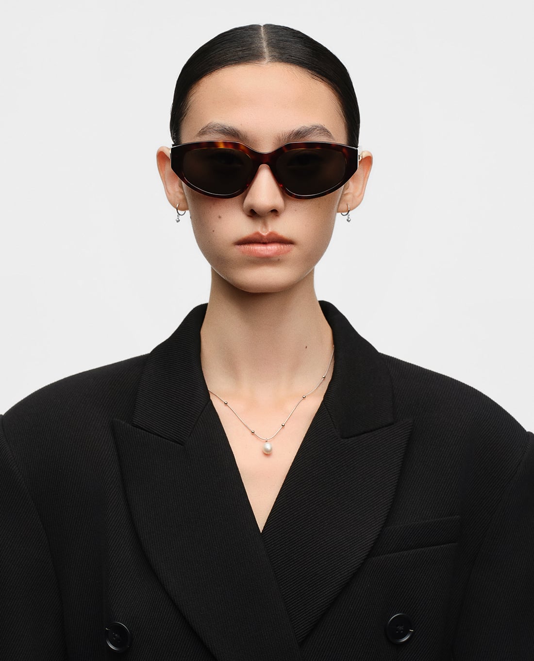 MUJOSH - Kính mát unisex gọng mắt mèo