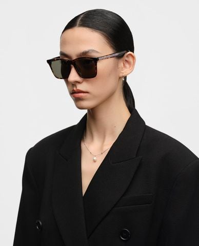  MUJOSH - Kính mát unisex gọng vuông chạm khắc 