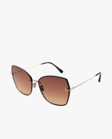  TOM FORD - Kính mát nữ gọng đa giác bản mảnh 