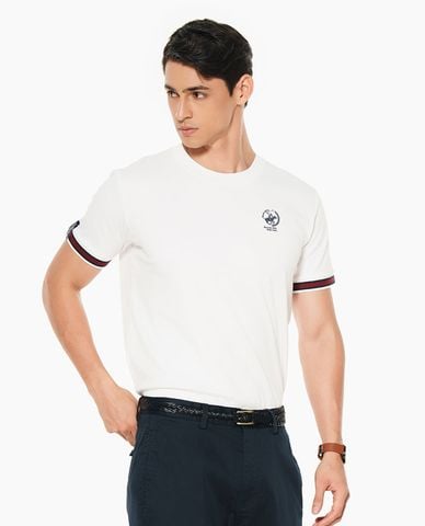  BEVERLY HILLS POLO CLUB - Áo thun nam cổ tròn tay ngắn thêu logo 