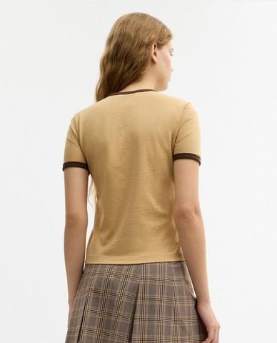  COACH - Áo thun nữ cổ tròn Horse And Carriage Ringer 