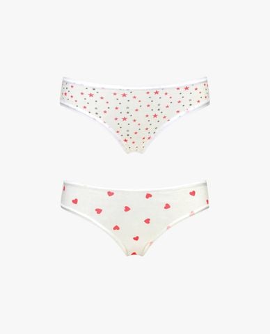  MISAKI - Set 2 quần lót bikini nữ cotton 2C in 