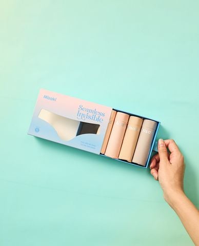  MISAKI - Combo 5 quần lót bikini nữ High waist Seamless 