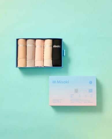  MISAKI - Combo 5 quần lót bikini nữ High waist Seamless 