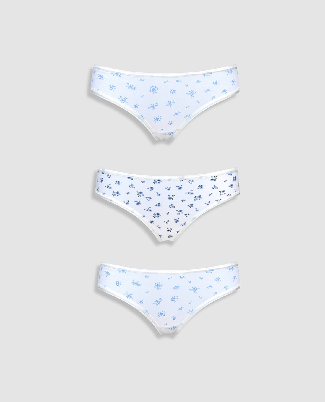 MISAKI - Set 3 quần lót bikini nữ cotton in