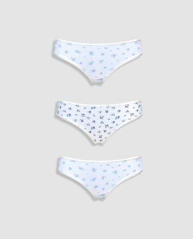  MISAKI - Set 3 quần lót bikini nữ cotton in 