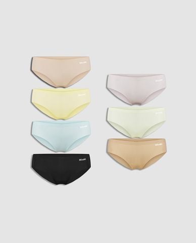  MISAKI - Set 7 quần lót bikini nữ seamless trơn 