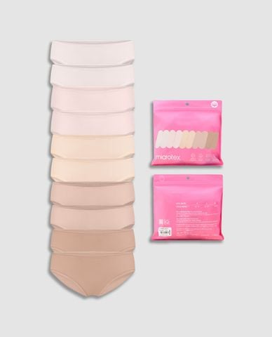  VERA - Set 10 quần lót bikini nữ thun lạnh Pack Love 