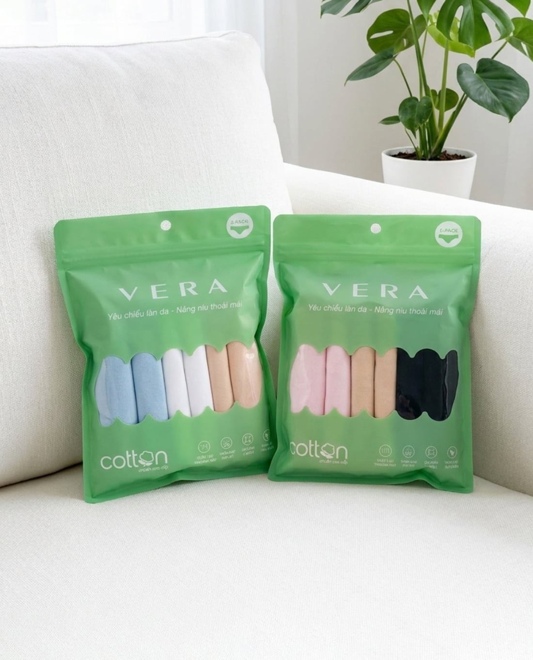 VERA - Set 6 quần lót bikini nữ Pack Love