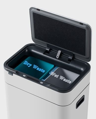  ELPHECO - Thùng rác cảm ứng inox khử mùi ozone 40L 