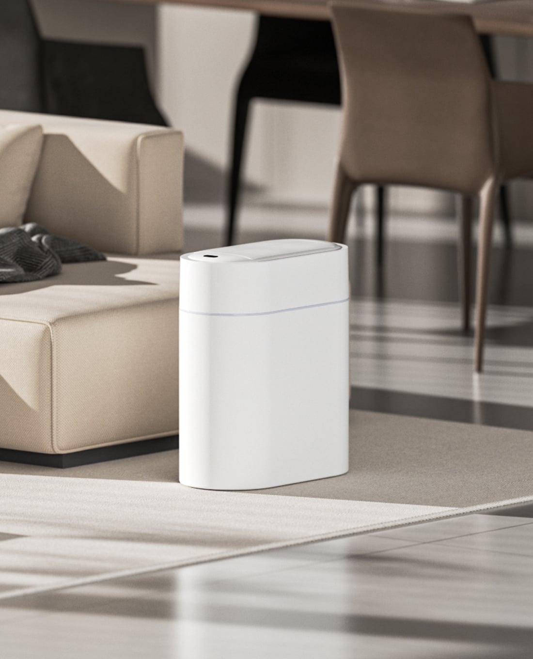 ELPHECO - Thùng rác cảm ứng cánh bướm oval 9L