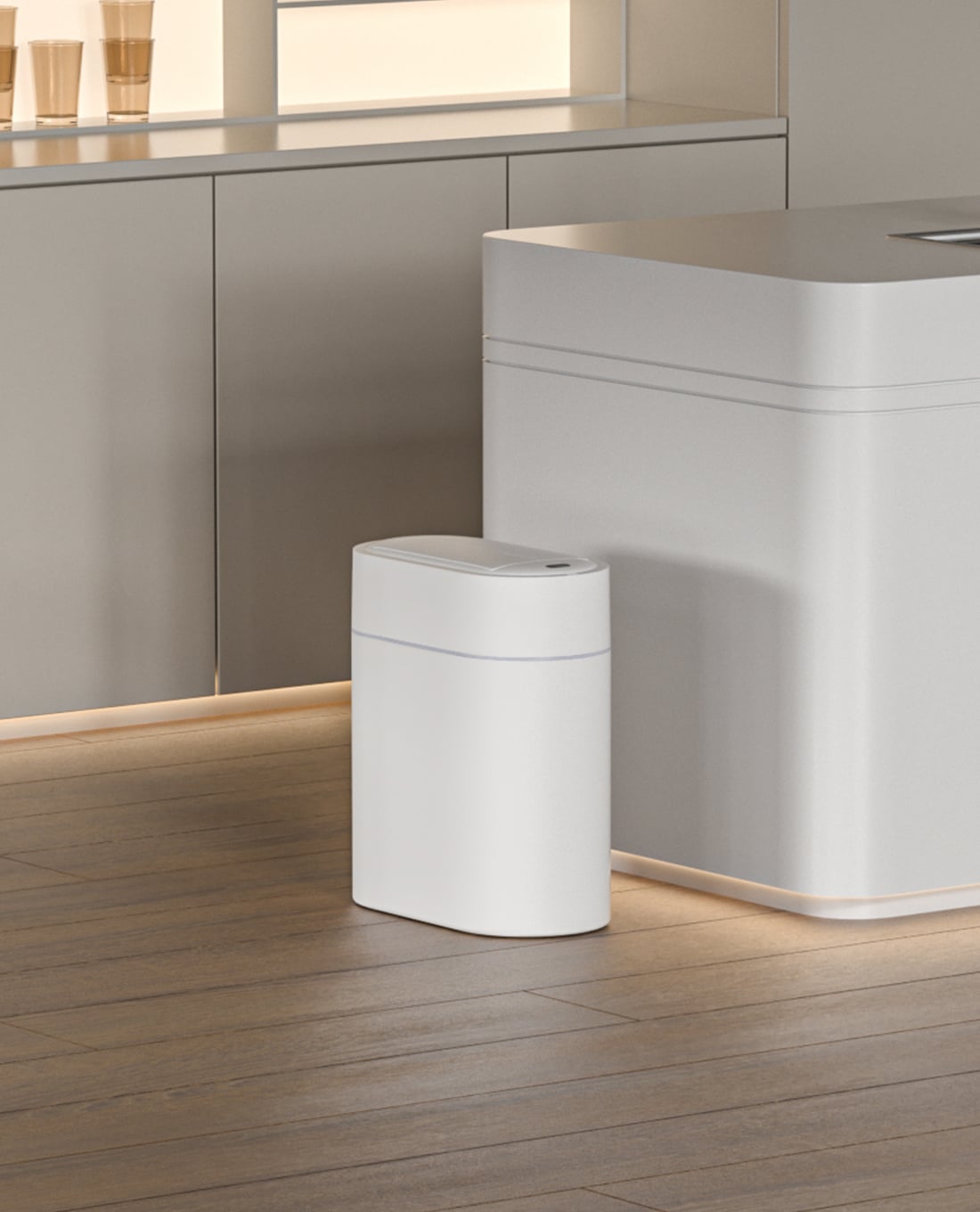 ELPHECO - Thùng rác cảm ứng cánh bướm oval 9L