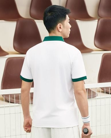  DUNLOP - Áo polo nam cổ bẻ tay ngắn phối viền 