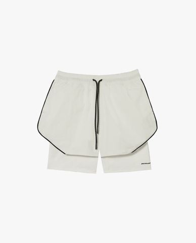  DUNLOP - Quần short tập luyện nữ lưng thun phối viền 