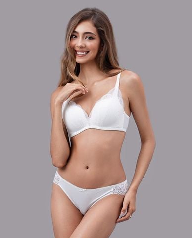  VERA - Quần lót bikini nữ microfiber phối ren 