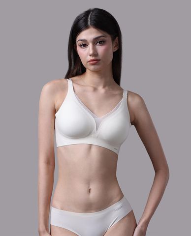  MISAKI - Áo ngực seamless trơn không gọng mút vừa 