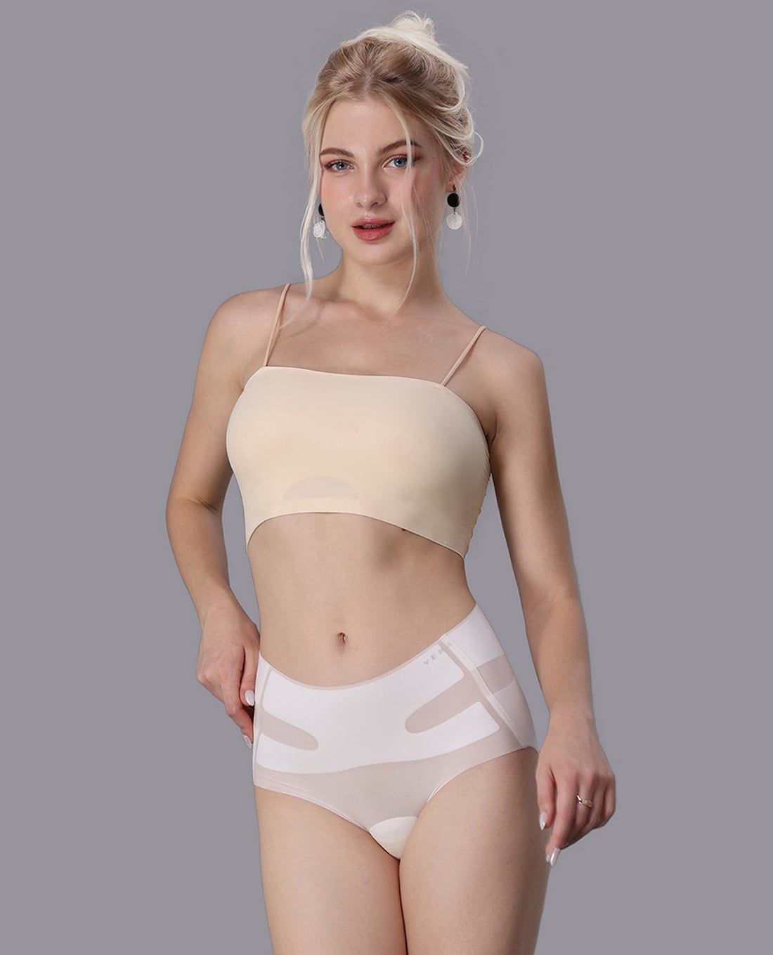 VERA - Quần lót nữ lưng cao nylon trơn