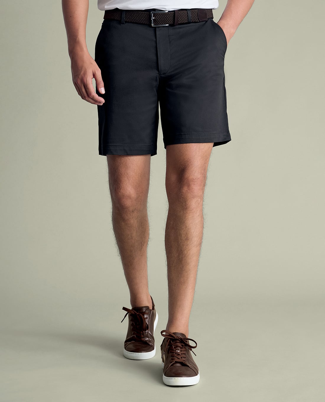 CHARLES TYRWHITT - Quần shorts nam ngang gối Performance
