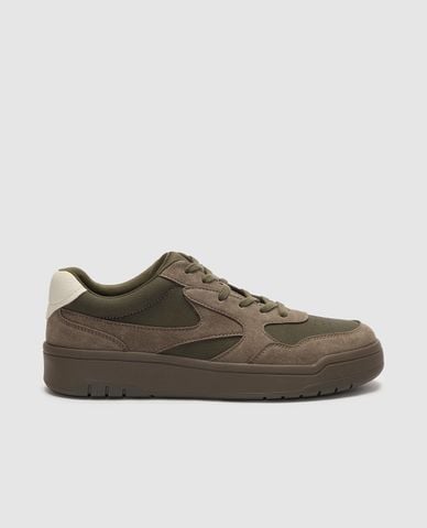  URBAN REVIVO - Giày sneakers nam cổ thấp mũi tròn 