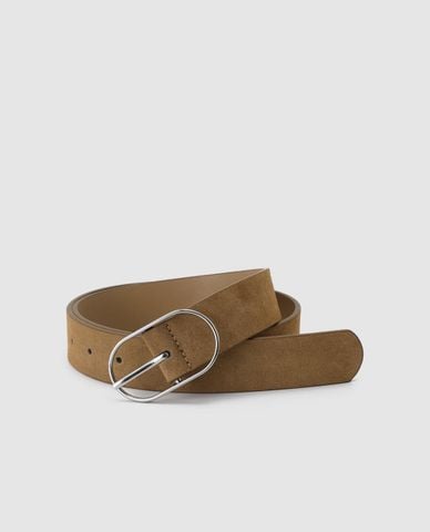  URBAN REVIVO - Thắt lưng nữ bản vừa mặt khóa oval 