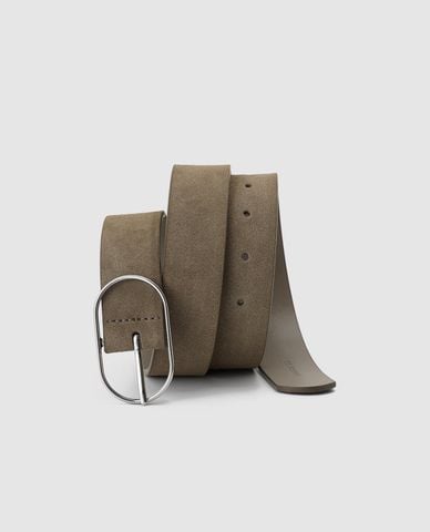  URBAN REVIVO - Thắt lưng nữ bản vừa mặt khóa oval 