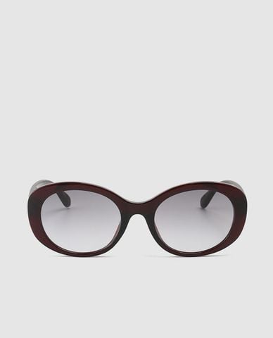  URBAN REVIVO - Kính mát nữ gọng oval bản dày 