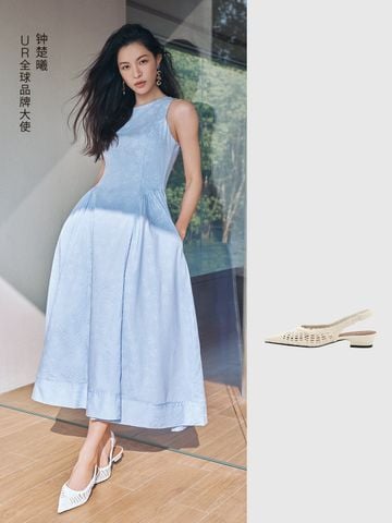  URBAN REVIVO - Giày sandals cao gót nữ mũi nhọn 