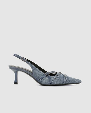  URBAN REVIVO - Giày sandals cao gót nữ mũi nhọn 