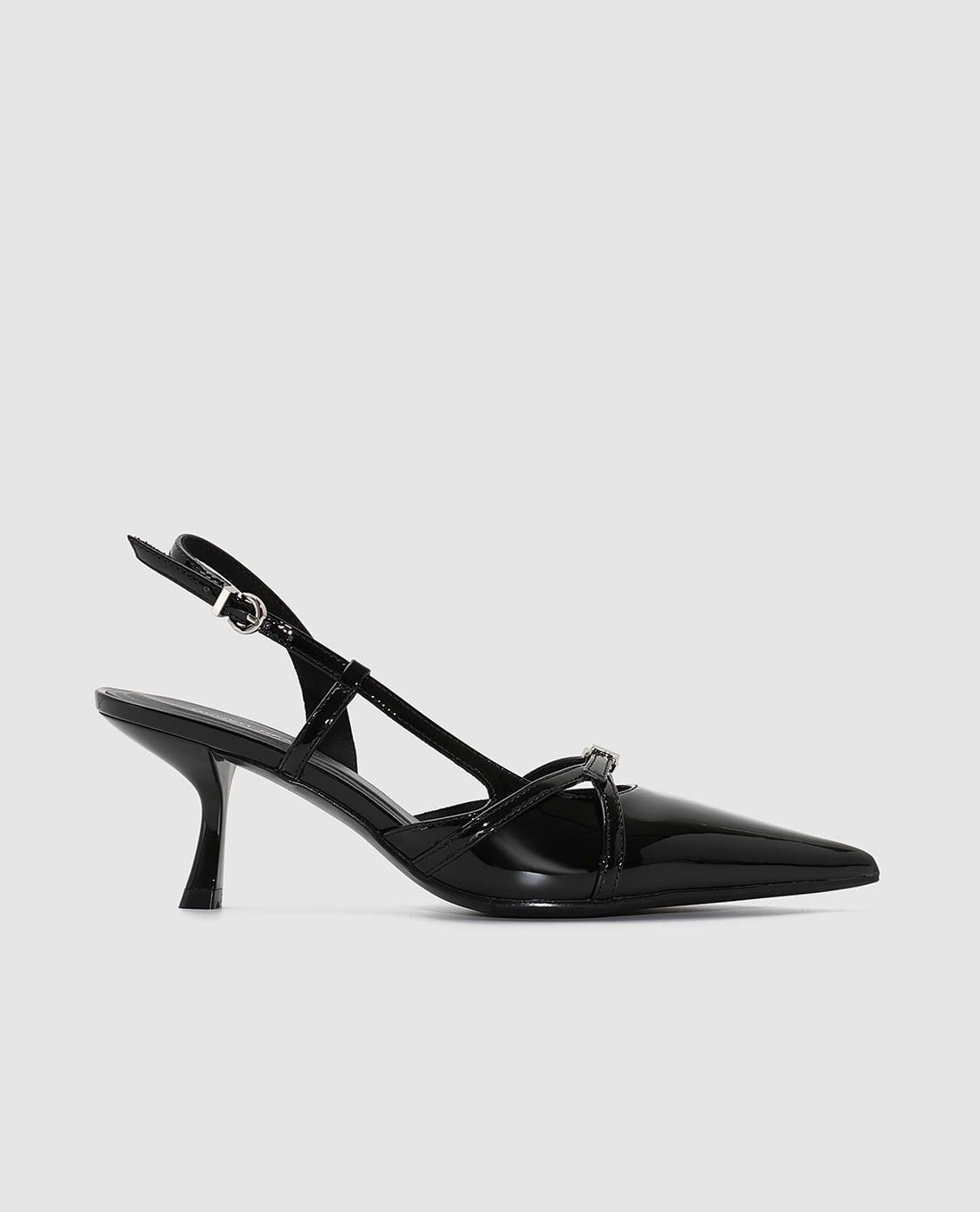 URBAN REVIVO - Giày sandals cao gót nữ mũi nhọn dây đan