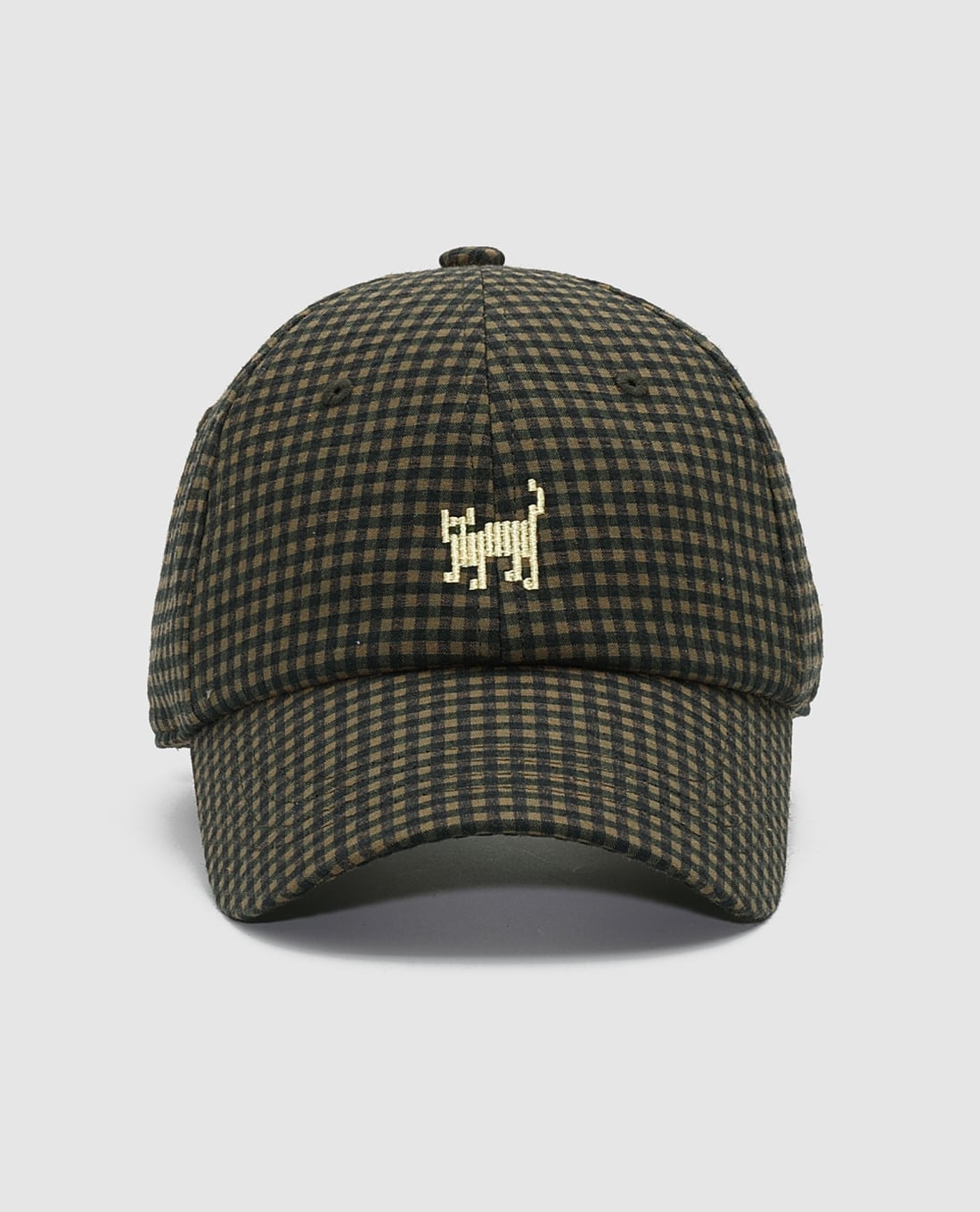 URBAN REVIVO - Nón bóng chày unisex họa tiết caro