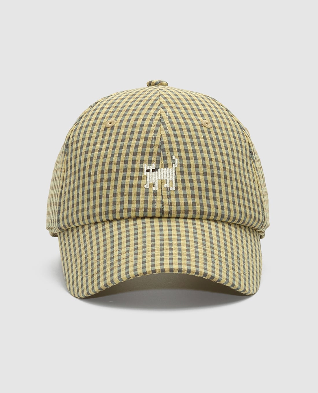 URBAN REVIVO - Nón bóng chày unisex họa tiết caro