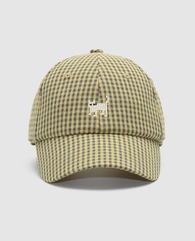  URBAN REVIVO - Nón bóng chày unisex họa tiết caro 