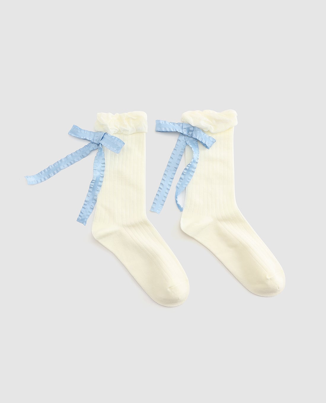 URBAN REVIVO - Vớ nữ cổ cao phối nơ