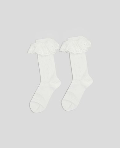  URBAN REVIVO - Vớ nữ cổ cao phối bèo 