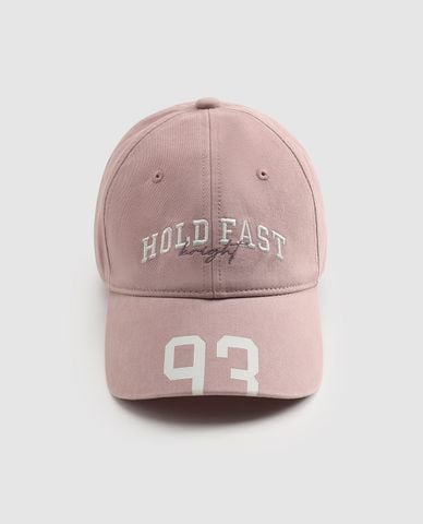  URBAN REVIVO - Nón bóng chày unisex thêu chữ 