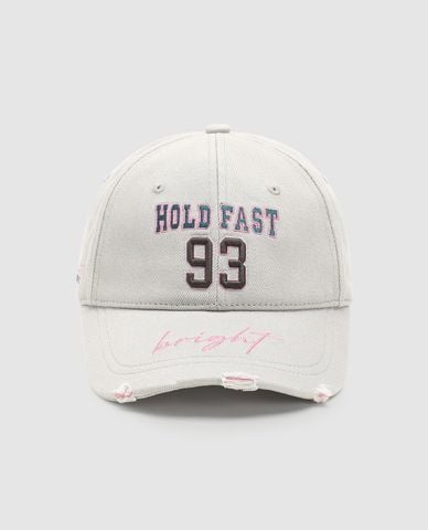  URBAN REVIVO - Nón bóng chày unisex thêu chữ 