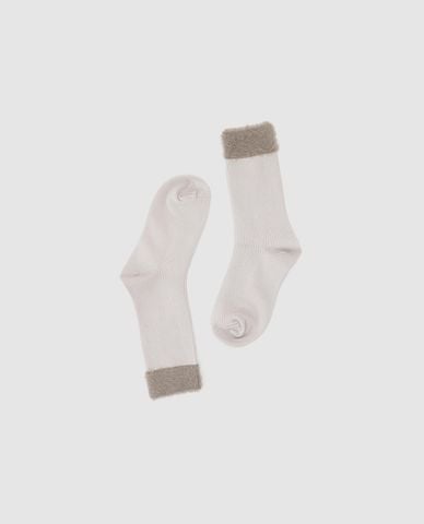  URBAN REVIVO - Vớ nữ cổ cao viền lông 
