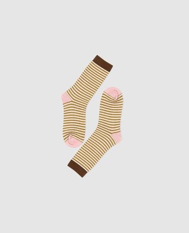 URBAN REVIVO - Vớ unisex cổ cao sọc ngang 