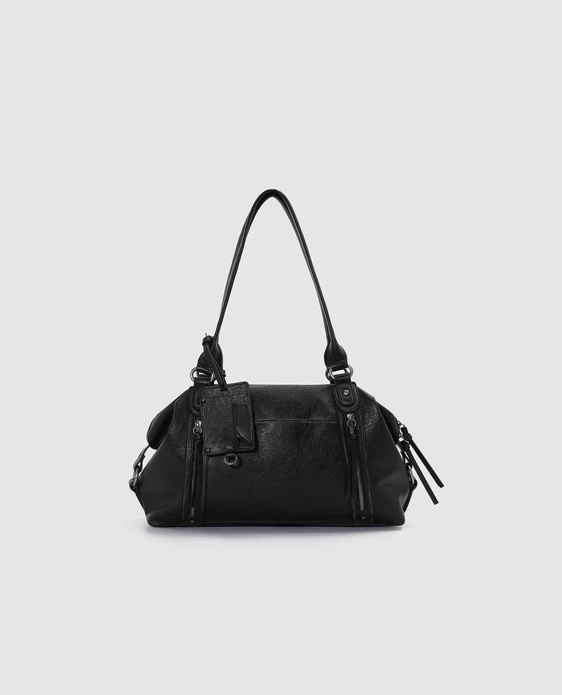 URBAN REVIVO - Túi xách nữ phối khóa zip đa ngăn