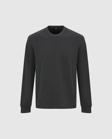  URBAN REVIVO - Áo thun nam cổ tròn tay dài 
