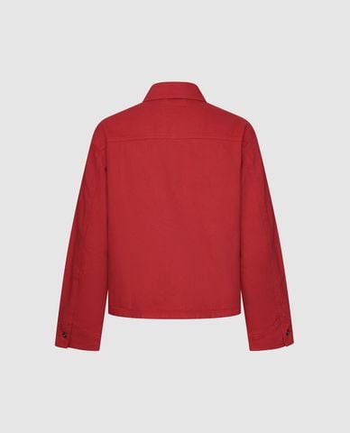  URBAN REVIVO - Áo khoác denim nam tay dài phối khuy 