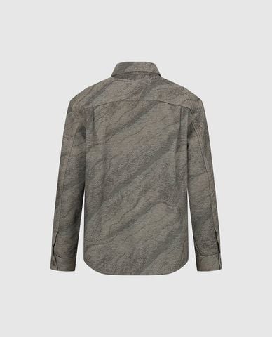  URBAN REVIVO - Áo sơ mi nam tay dài họa tiết trừu tượng 